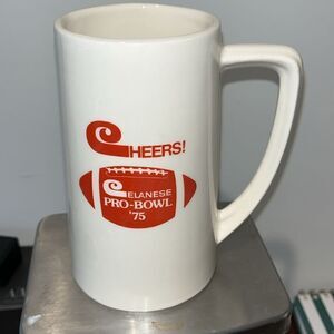 1975 Celanese Pro Bowl Miami Florida vintage USA coffee mug cup James Harris